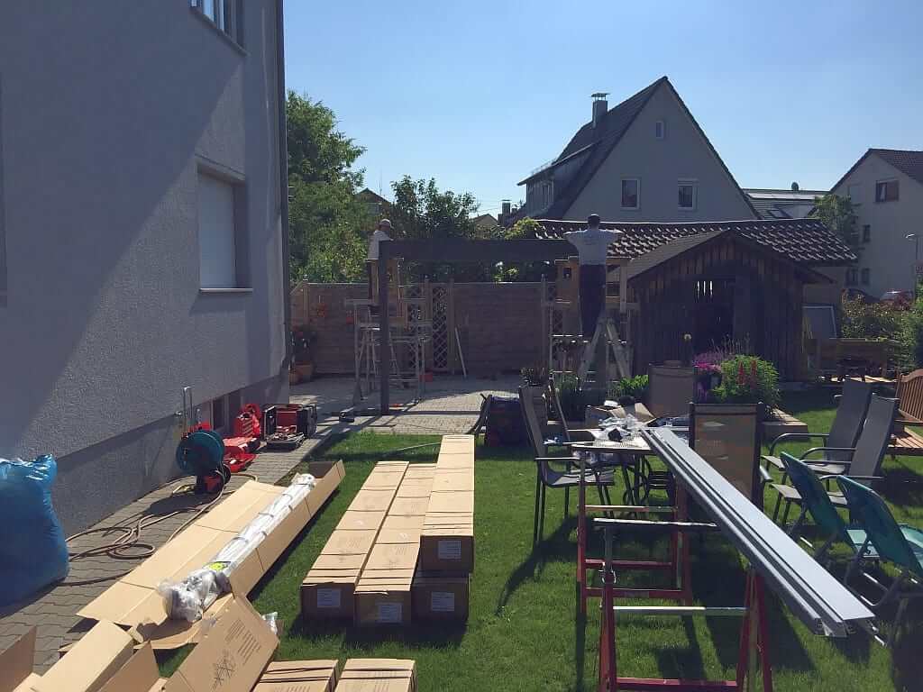 Winkelmessen am Grundgestell