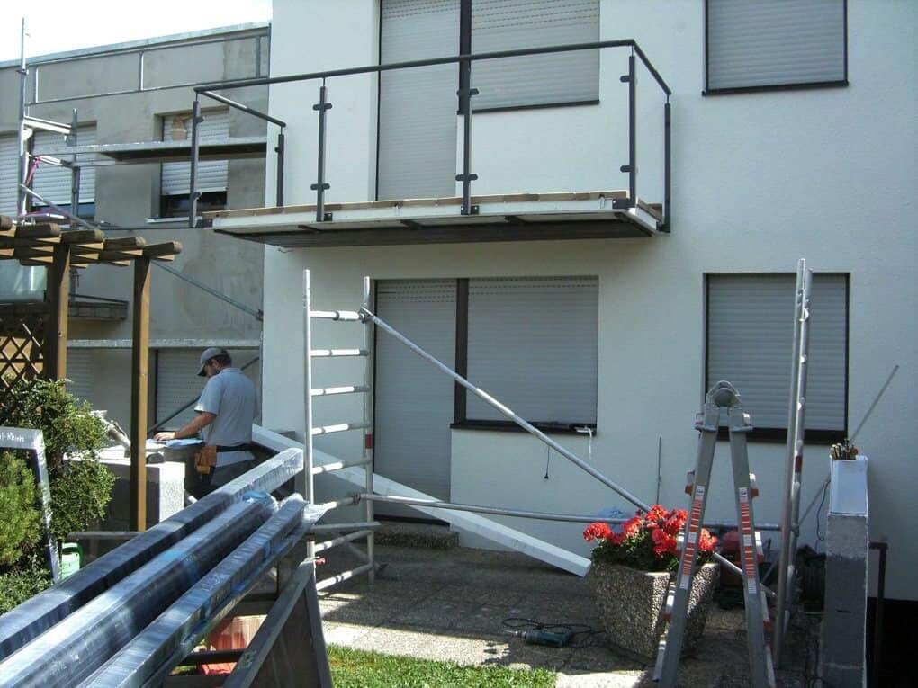 Montagebeginn in Leingarten