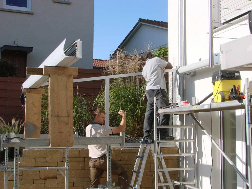 Montage der Konstruktion