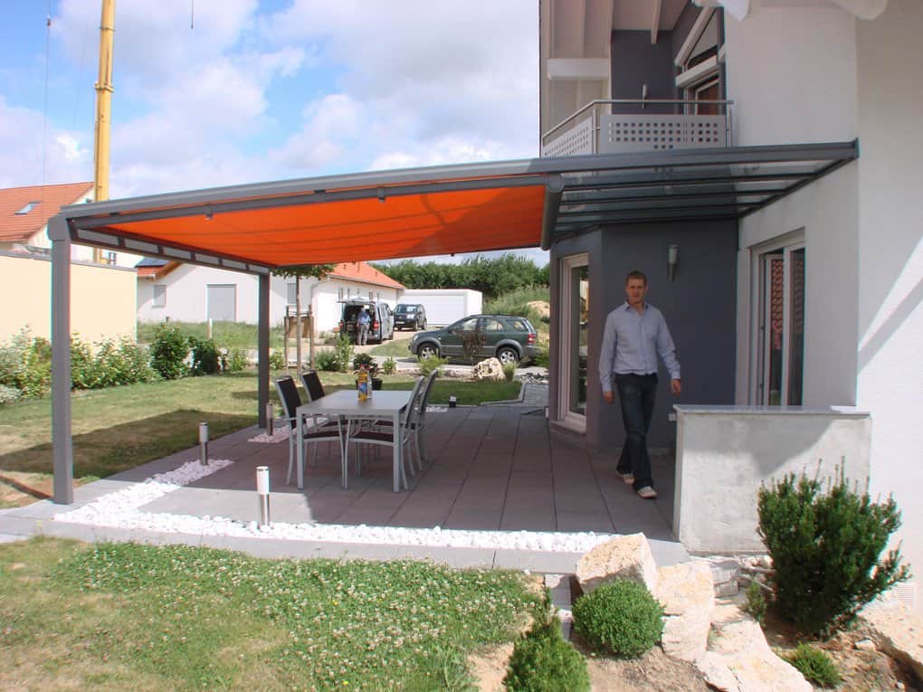 Das Terrassendach mit Markise