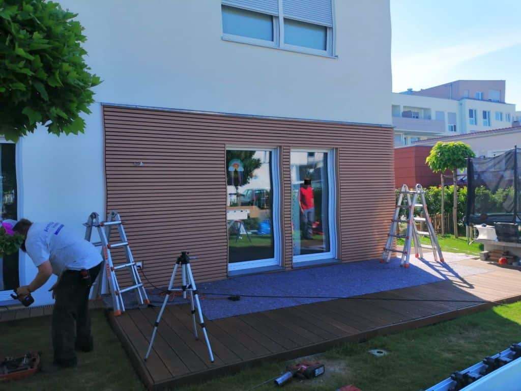 Montagebeginn in Bretten