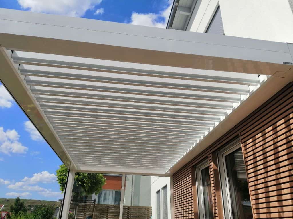 Lamellendach geöffnet