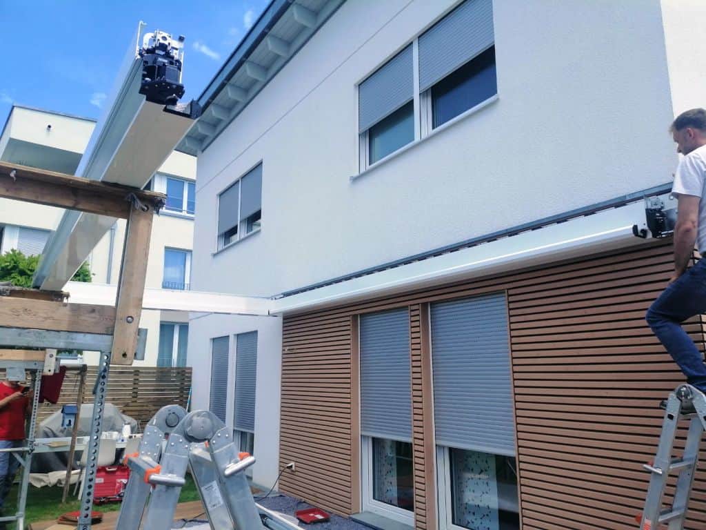 Montage der Trageprofile