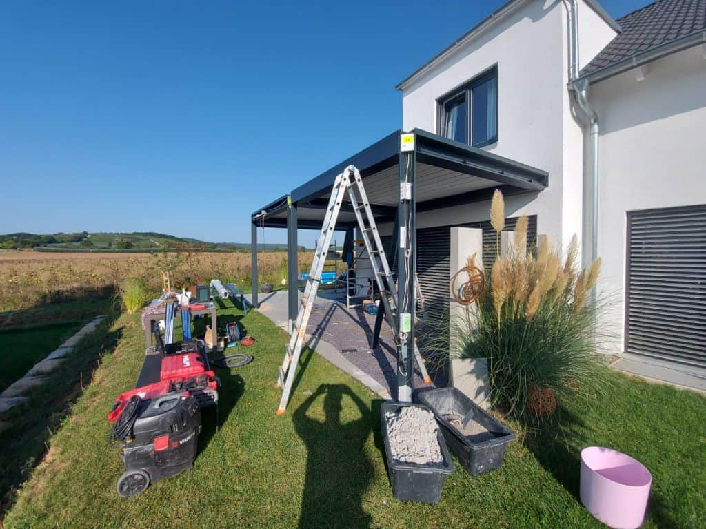 Montage der Lamellen