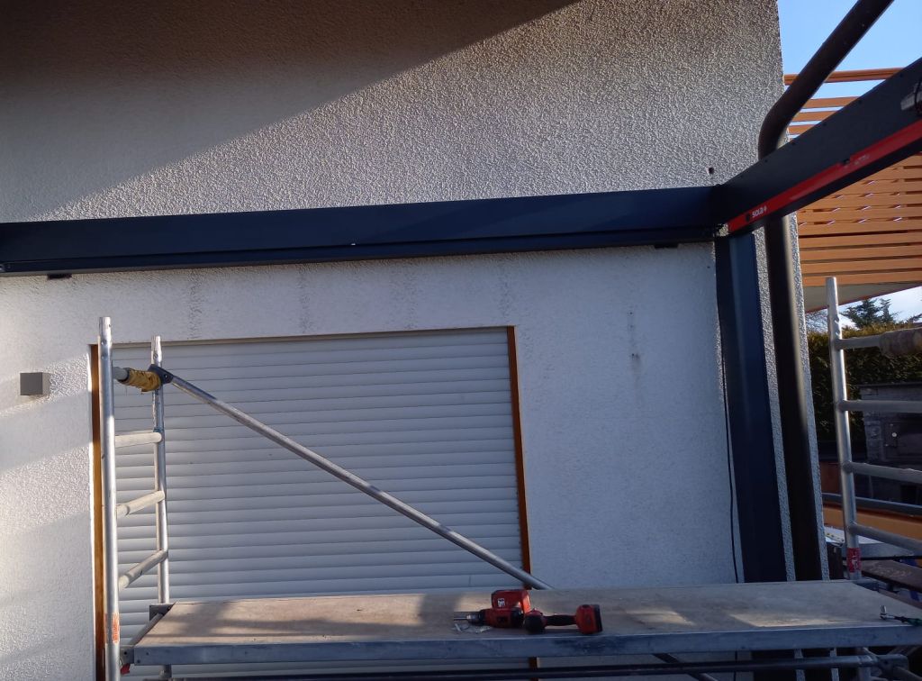 Grundgerüst vom Lamellendach