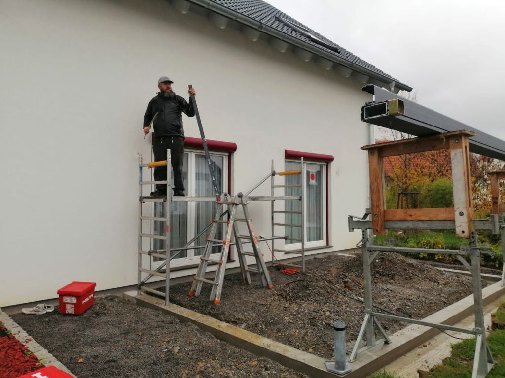 Montagebeginn Sachsenheim