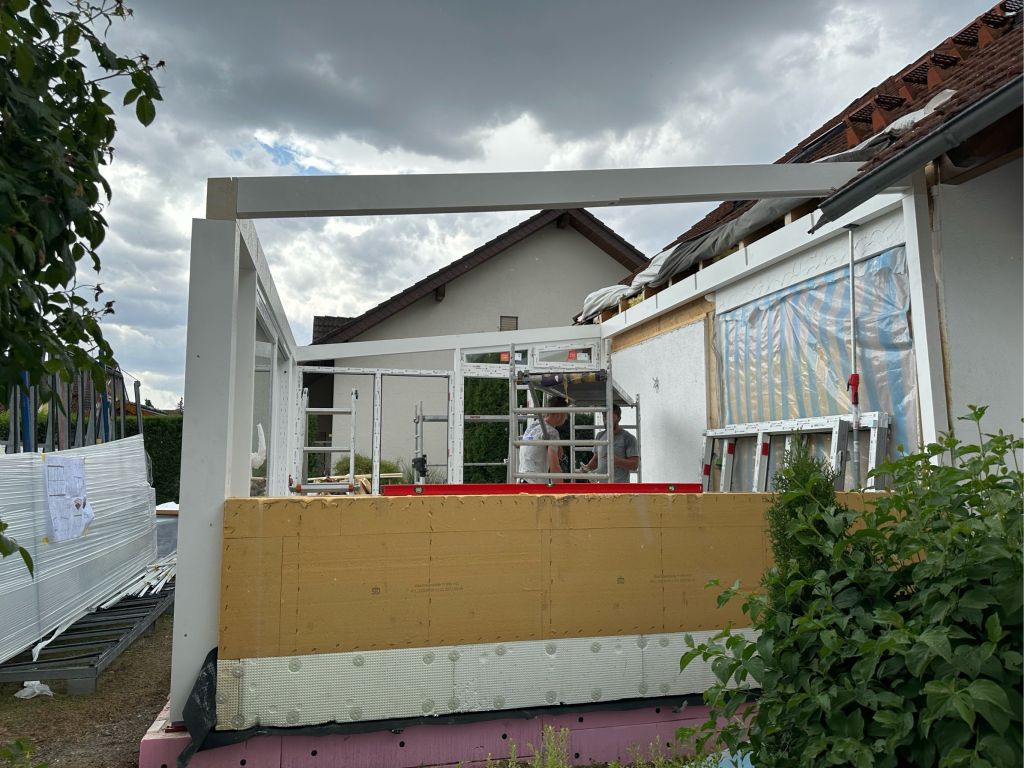 Montagebeginn in Eberstadt