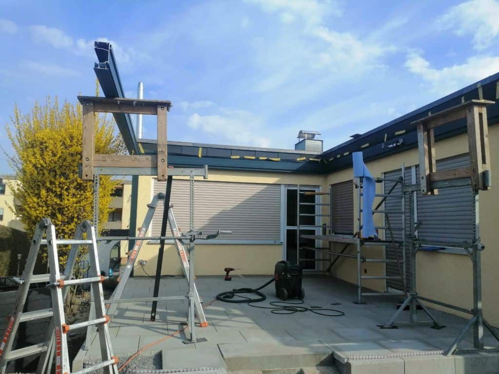 Montage der Innenecke