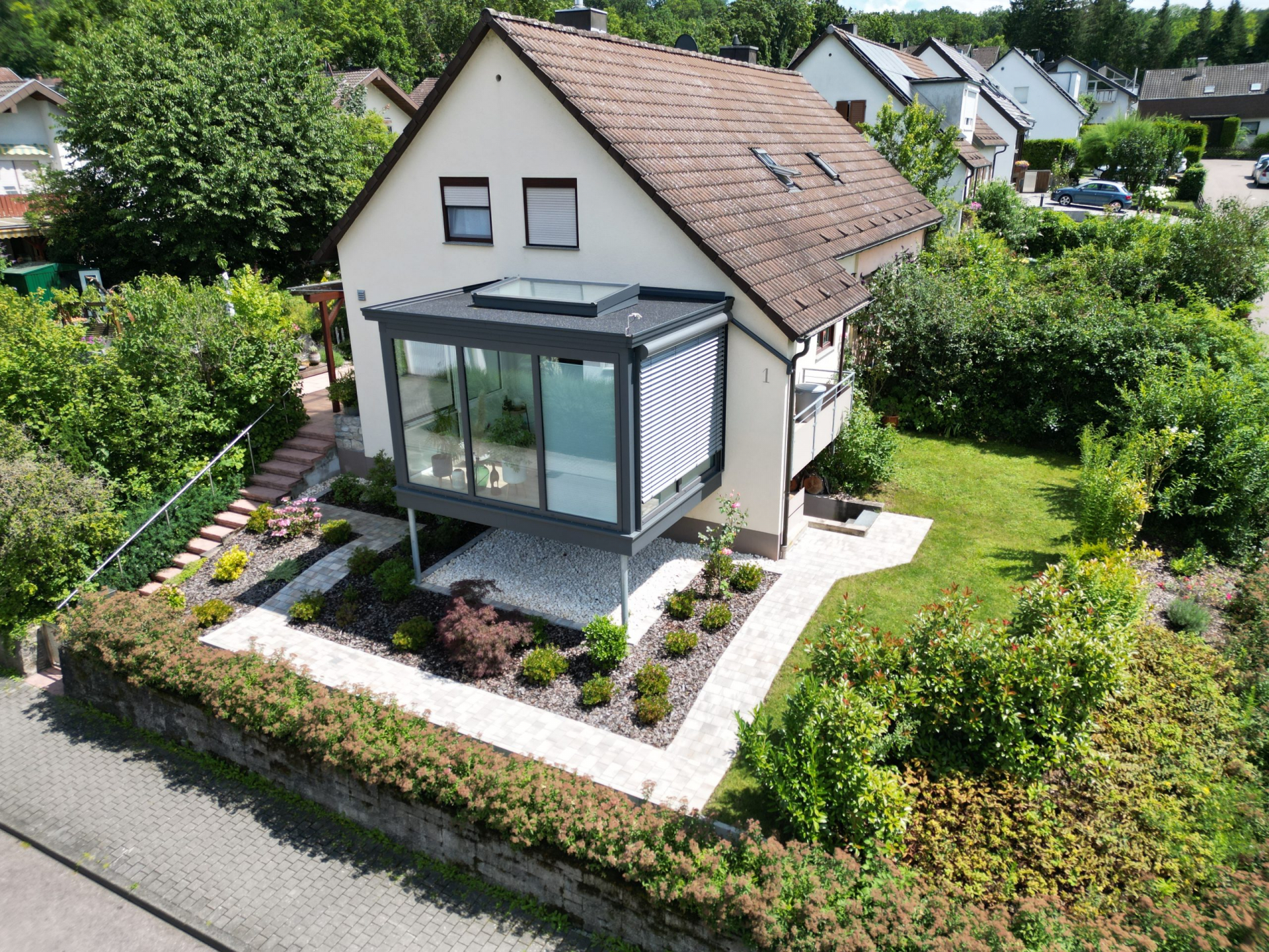 Flachdachwintergarten im Landkreis Ludwigsburg