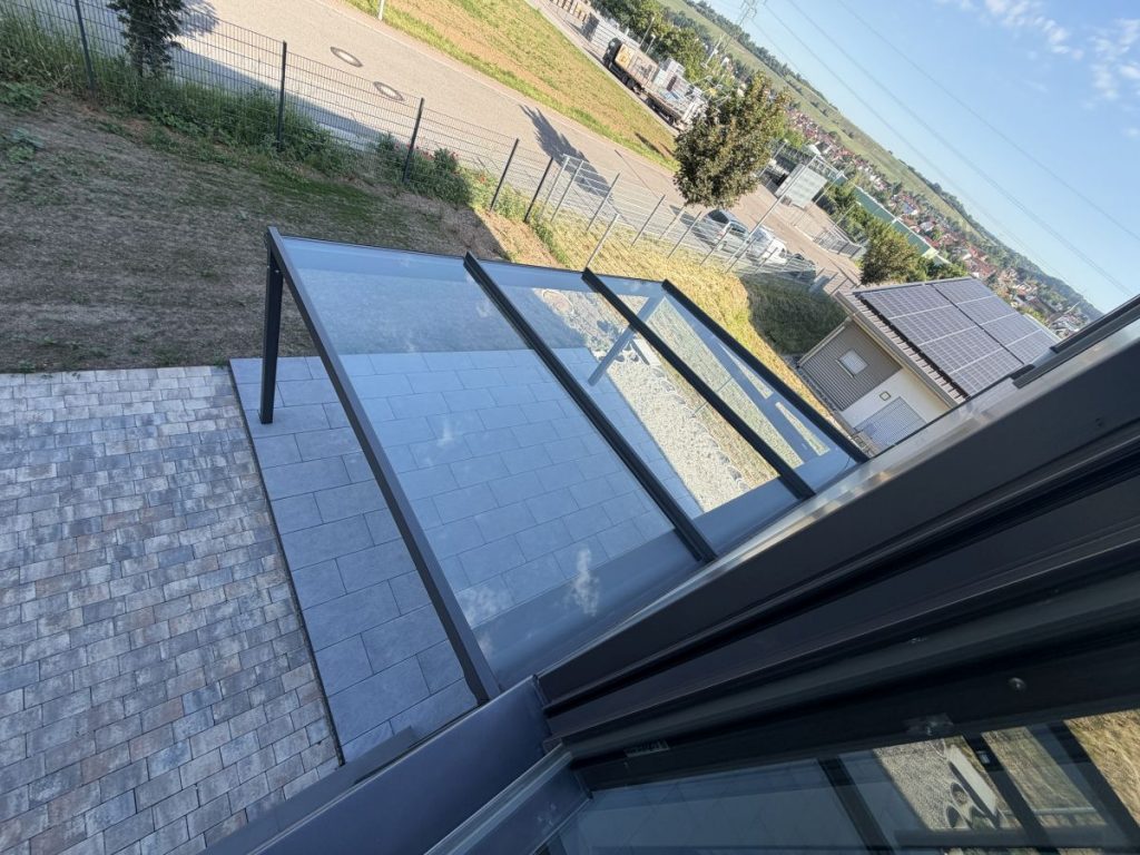 Terrassendach 5,4 x 4 Meter Musterausstellung
