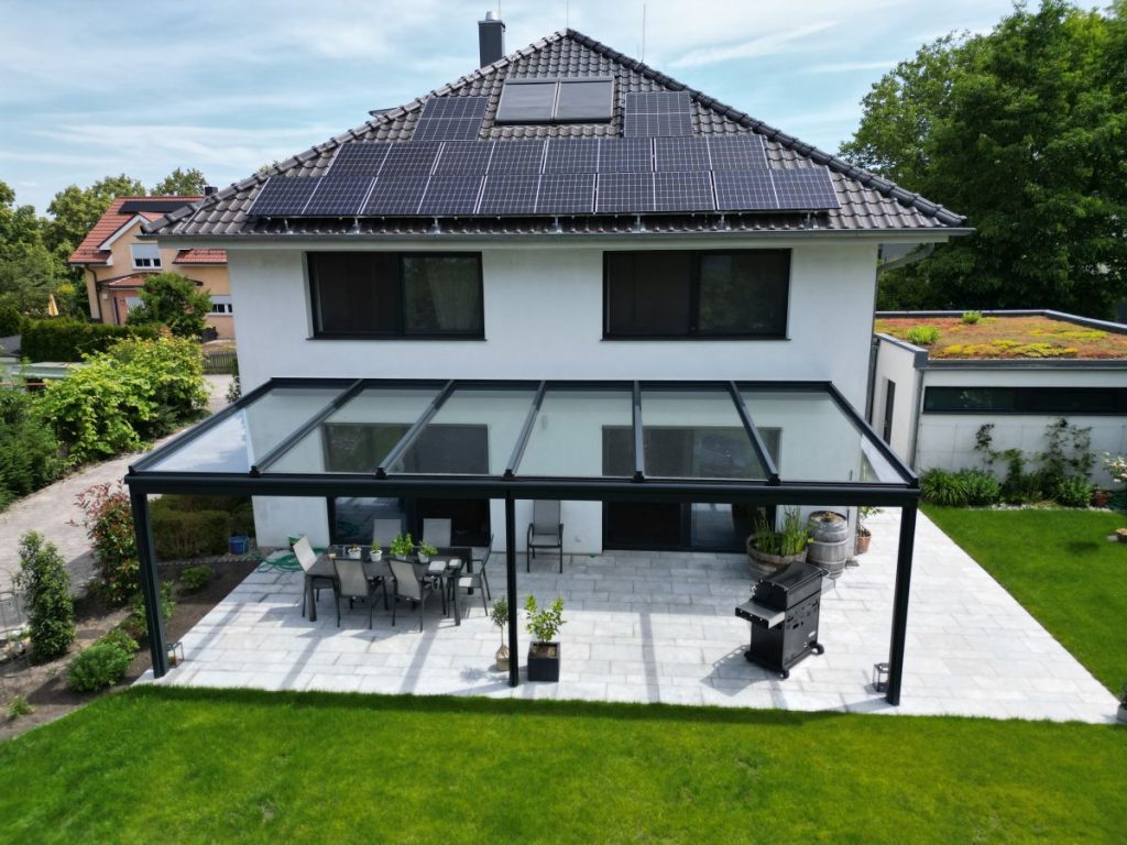 Terrassendach 9x4 Meter