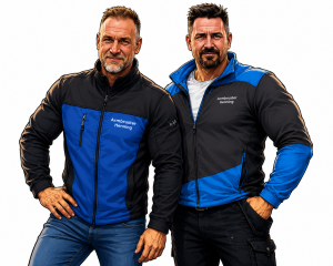 Alex und Rainer als Comic-Figuren